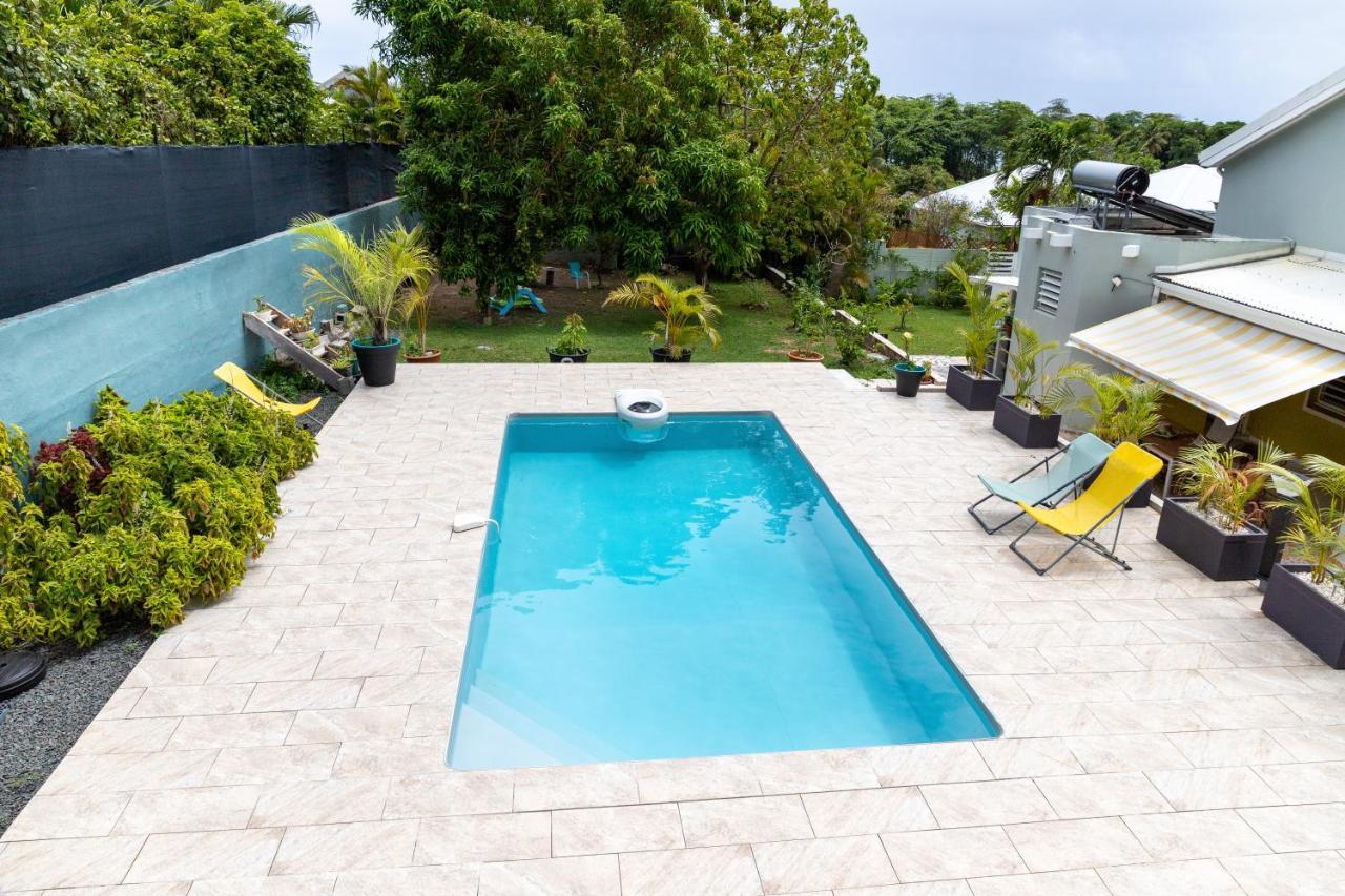Villa L'Artist En Bord De Mer Avec Piscine Privee Sainte-Rose Zewnętrze zdjęcie